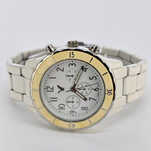American Eagle Outfitters Accessories - American Eagle Women's Watch 38MM White Dial White Bands 6" New Battery